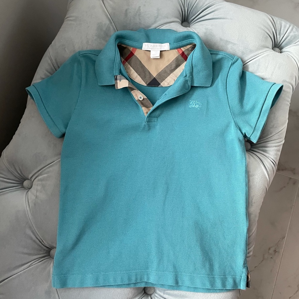 Burberry boy polo shirt, size 5